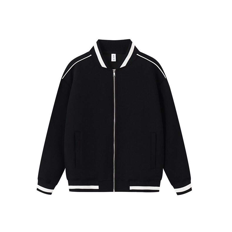 重磅420克boxy短款立领开衫棒球服液态棉爽滑外套男D9899-P68图片
