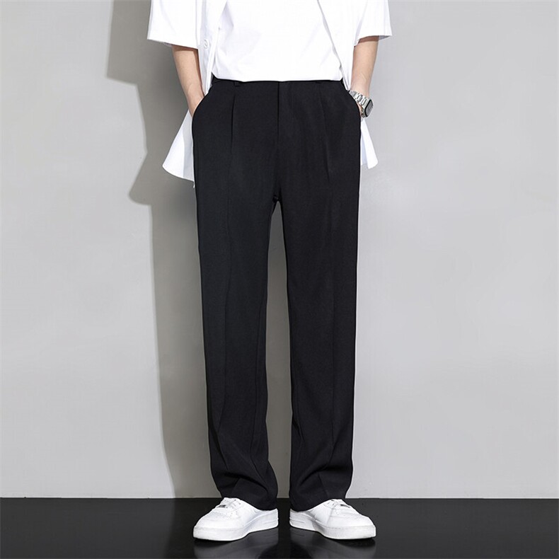 男士冰丝直筒休闲长裤CK0818,男装休闲裤,星座1107