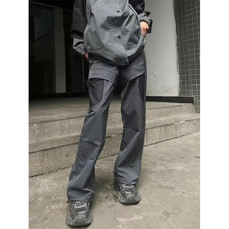24美式机能冲锋裤新款直筒裤宽松休闲运动登山裤-XT99-网络图图片