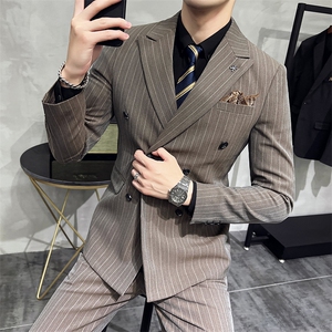 2026秋季新西装套装修身休闲商务三件套西服男士礼服KTZ821-P335图片