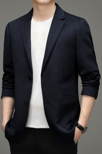 羊毛呢外套男士秋冬商务休闲单西服宽松商务休闲西装YL98188-P375，男装西服，电商B212（原钱塘6029）