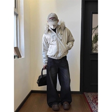 【有货】派克服棉服大毛领保暖加厚夹棉宽松棉衣外套MY555特P88，男装棉衣，星座908-1