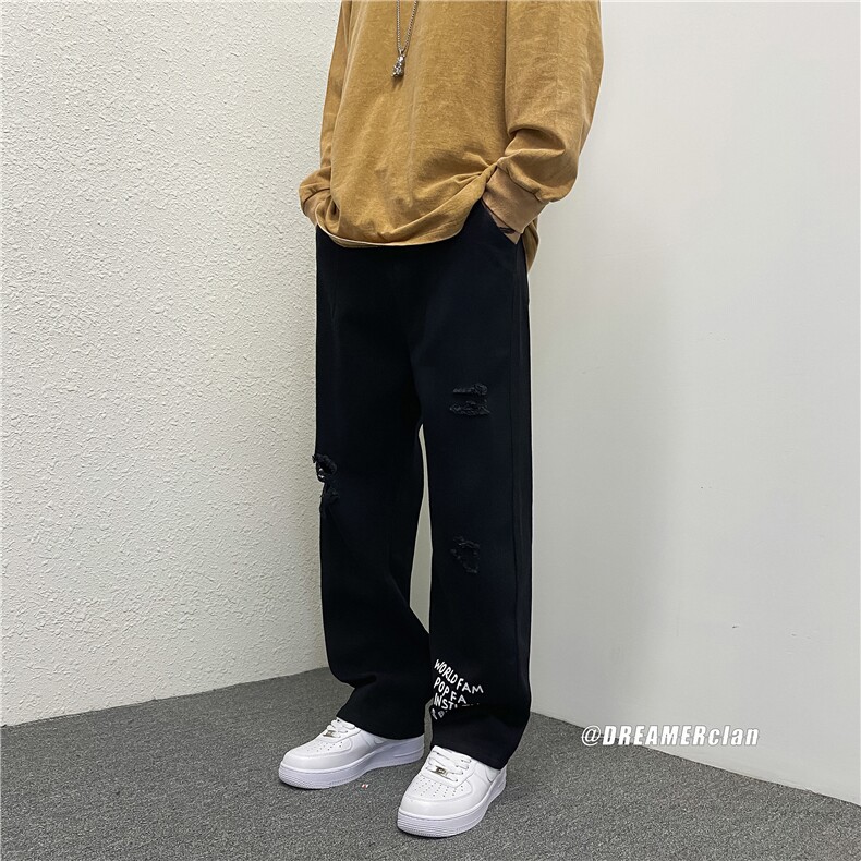 k705-p48-控78M-5XL现货性高阶港风中性ins宽松牛仔裤,男装牛仔裤,星座116
