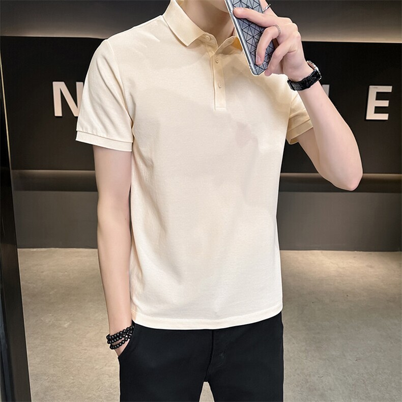 夏季新款短袖型男纯色POLO衫T恤休闲百搭半袖上衣PL88-P33,男装T恤,星座310B-3