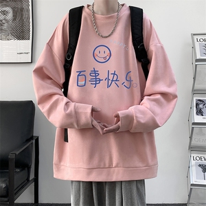 麂皮绒卫衣男大码重磅长袖t恤男 JW81183-P35图片