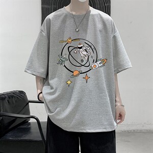 HT73142-P22 华夫格t恤男短袖男大码五分袖 大皂风图片