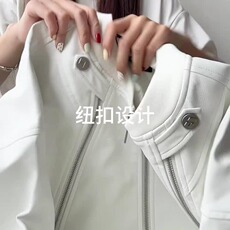【有货】D8898-P88重磅质感水洗宽松高街百搭休闲外套女2025秋季，男装皮衣，星座603-2