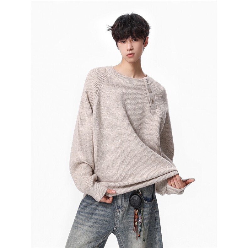 25秋冬设计感新款圆领毛衣男高级舒适打底针织衫705-1-Y806-P75，男装T恤，星座705-1