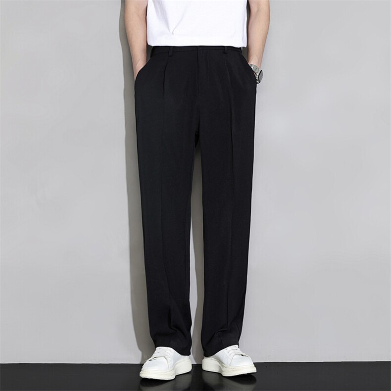 男士冰丝直筒休闲长裤CK0818,男装休闲裤,星座1107
