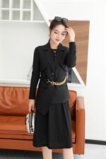 新品上市两件套连衣裙，女装连衣裙，千利红