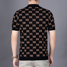 短袖毛衣宽松秋冬款加肥加大码提花8680pL--4XLP655XL--8XLP75，男装Polo衫，星座1106