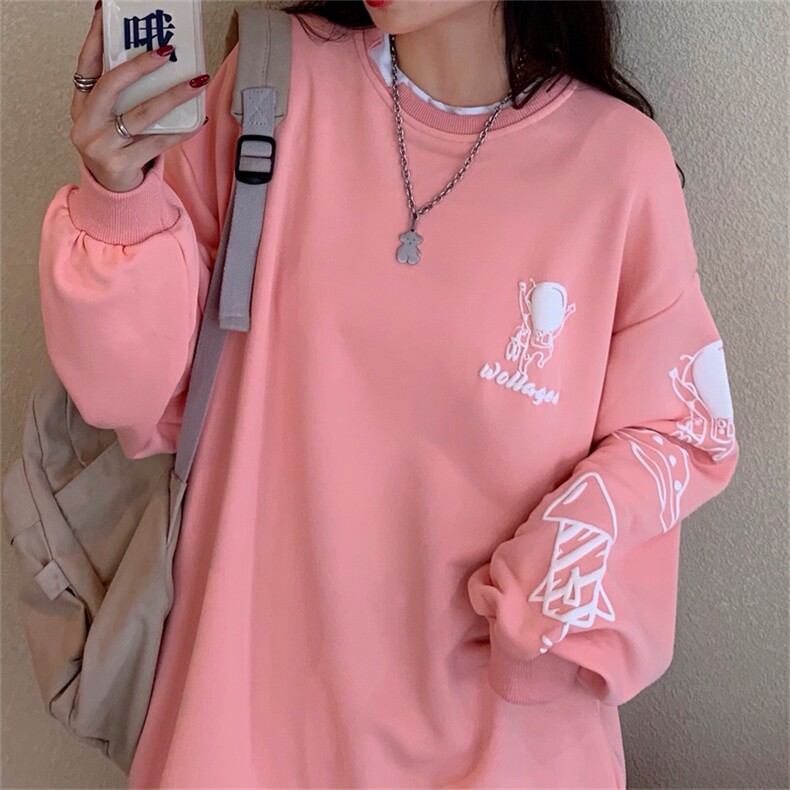 发泡印花假两件薄款卫衣女E152-P52，男装卫衣，星座911-2(原星座613-2）