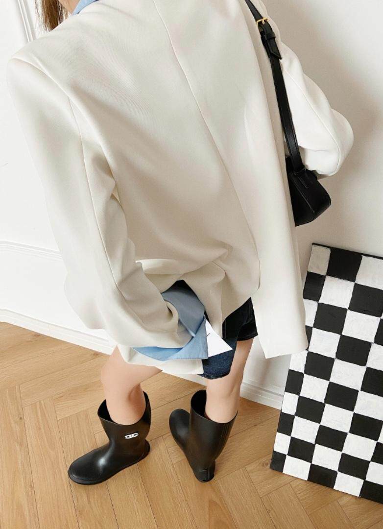 【现货】秋季新品，假两件西装，女装西装，F/TU