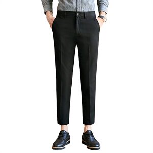 加绒P50/常规45 秋冬新款休闲裤男潮流商务西裤直筒修身K955-P45图片