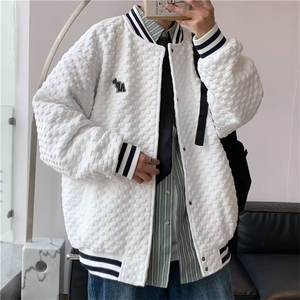 春秋高级运动外套ins潮牌港风夹克华夫格棒球服男秋季 W3764-P58图片