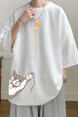 春夏季七分袖t恤男大码五分袖男短袖中袖Q11013-P30，男装T恤，电商A040