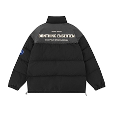 白底23新款冬季时尚百搭立领加厚棉服外套MY64303P125控158，男装棉衣，电商A268-1