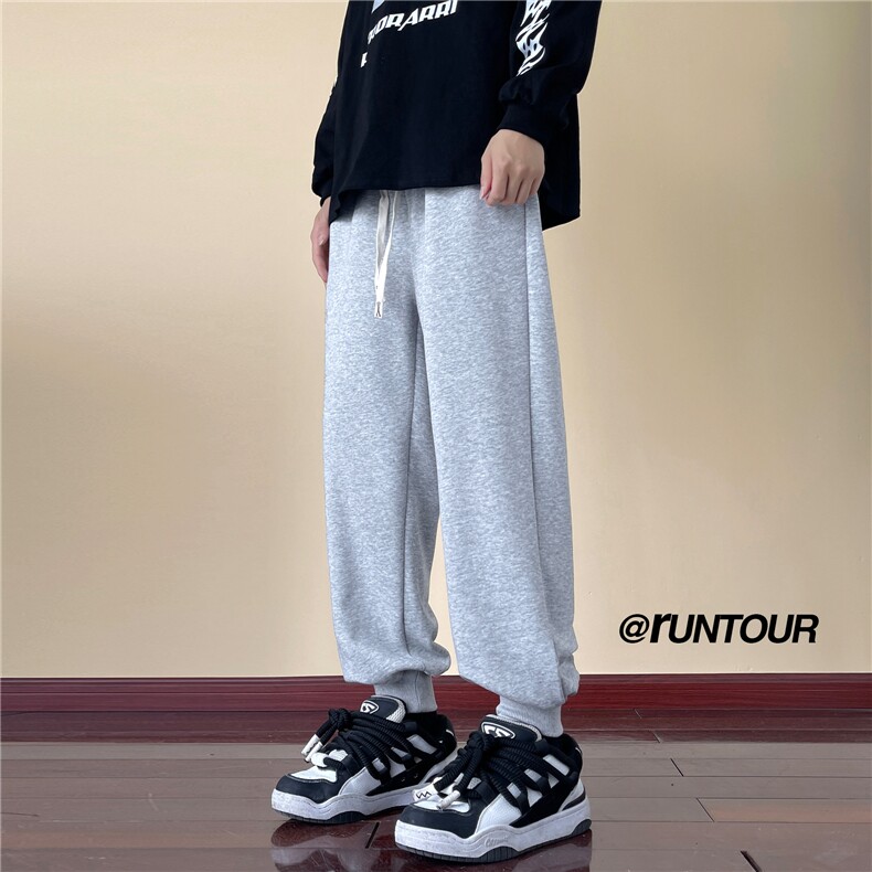 340G重磅华棉卫裤男潮美式运动裤子秋季长裤A166-YK005-特P35控58，男装休闲裤，电商A166