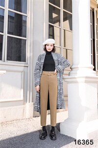 ?#16365
秋冬爱焦糖色~
优质呢料，垂顺柔软，图片