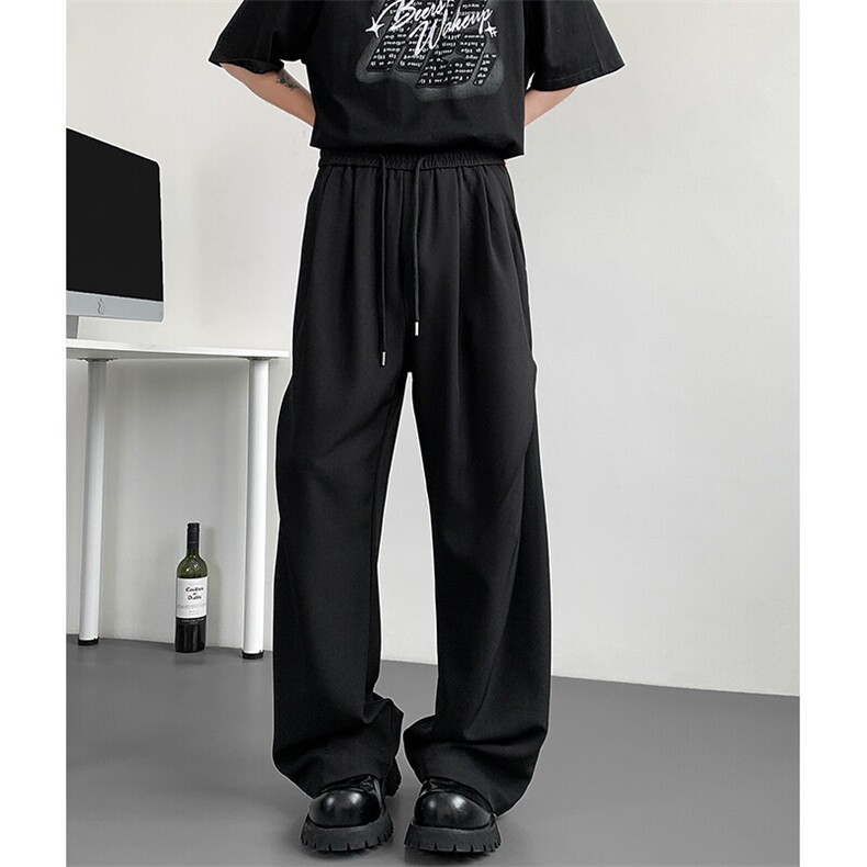 现货高品质宽松阔腿休闲裤垂感直筒西裤310A-2BK507P50控78，男装休闲裤，星座310A-2