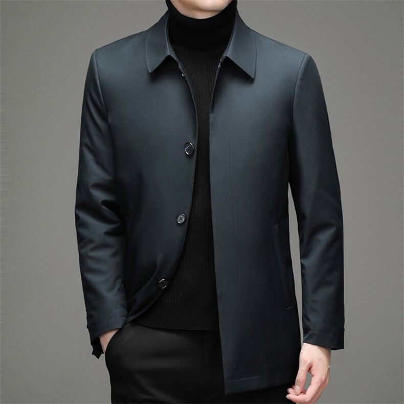 DZ32133钱塘2020-3中年男士冬季厚款商务休闲翻领羽绒服P185,男装羽绒服,钱塘207-3