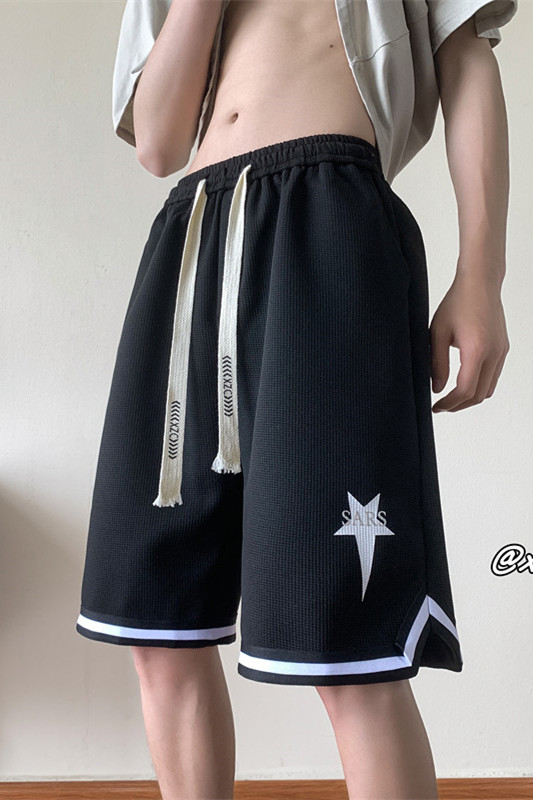 XZ616夏季新款华夫格篮球裤印花休闲短裤TY868P45控58,男装休闲裤,星座512A（原616）