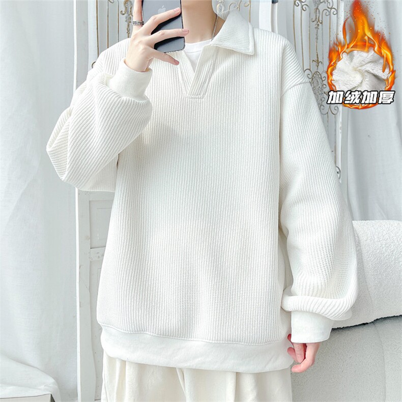 2024冬季新款旋律风车大码加绒加厚卫衣M-5XHW24976-特P50,男装卫衣,电商A022