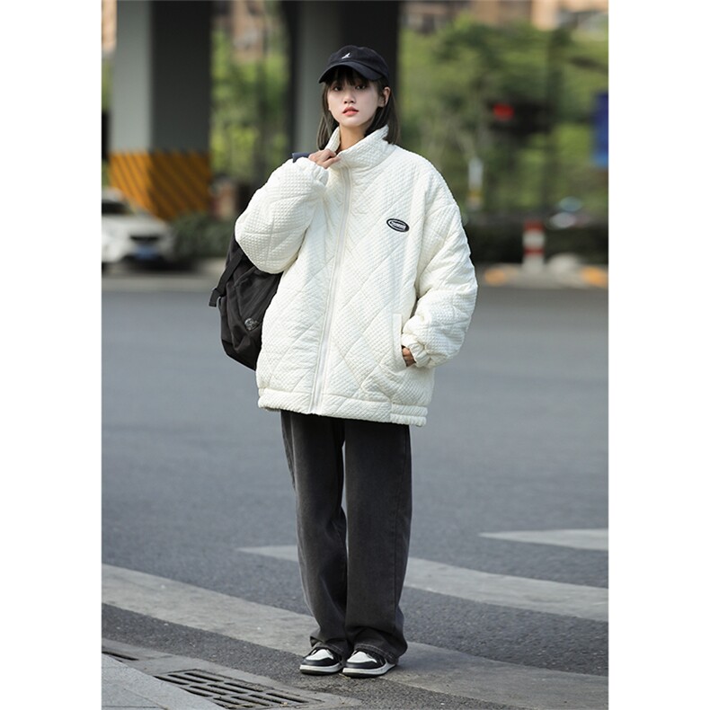 菱形格棉服外套W1858P105控138,男装棉衣,星座1018-3