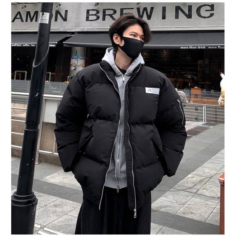 美式潮刺绣字母棉服男女潮牌宽松冬季棉衣加厚面包服情侣潮p108,男装棉衣,电商C307