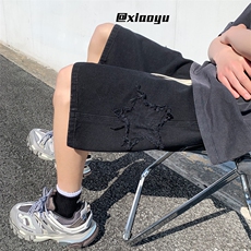 XZ616夏季新款水洗做旧牛仔直筒五分裤短裤TY821P45控58，男装牛仔裤，星座512A（原616）