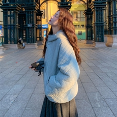 菱格羽绒服外套女2025新款秋冬加厚小个子高级感气质百搭夹克上衣，女装羽绒服，2C086