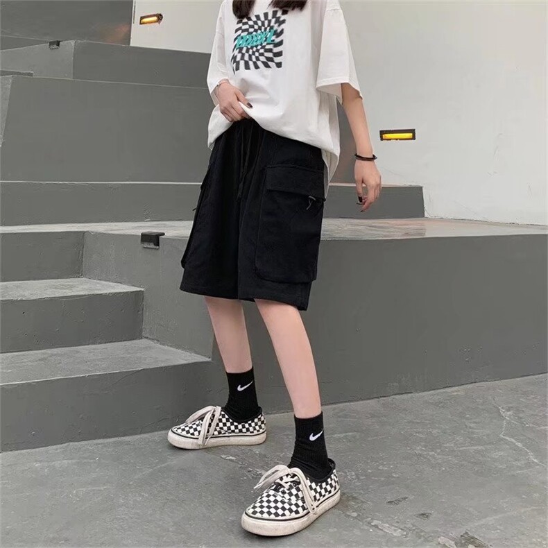 chic港风五分裤男士潮牌工装休闲短裤裤韩版宽松中裤子DK835-P43,男装休闲裤,星座1008