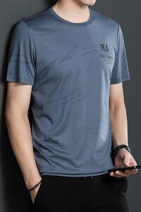 短袖t恤男夏季新品休闲韩版潮流男装T恤修身圆领打底衫纯棉体恤图片
