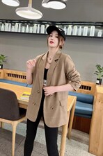 现货春季新款西装外套帽子可脱卸，女装西装，韩衫衣社