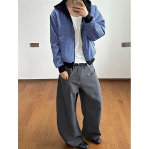 1506-1/MF-A2371/P63卫衣短宽百搭开衫外套男潮cleanfit夹克休闲图片