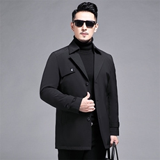 B2218钱塘2020-3冬季新款时尚休闲厚款中年男士羽绒风衣P170，男装羽绒服，钱塘207-3