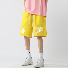 白底23新款夏季时尚百搭美式字母印花短裤五分裤A6255P25控38，男装休闲裤，电商A268-1