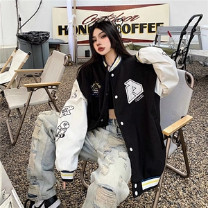潮牌棒球服男春秋冬季2025新款ins宽松男女休闲夹克潮流秋季外套