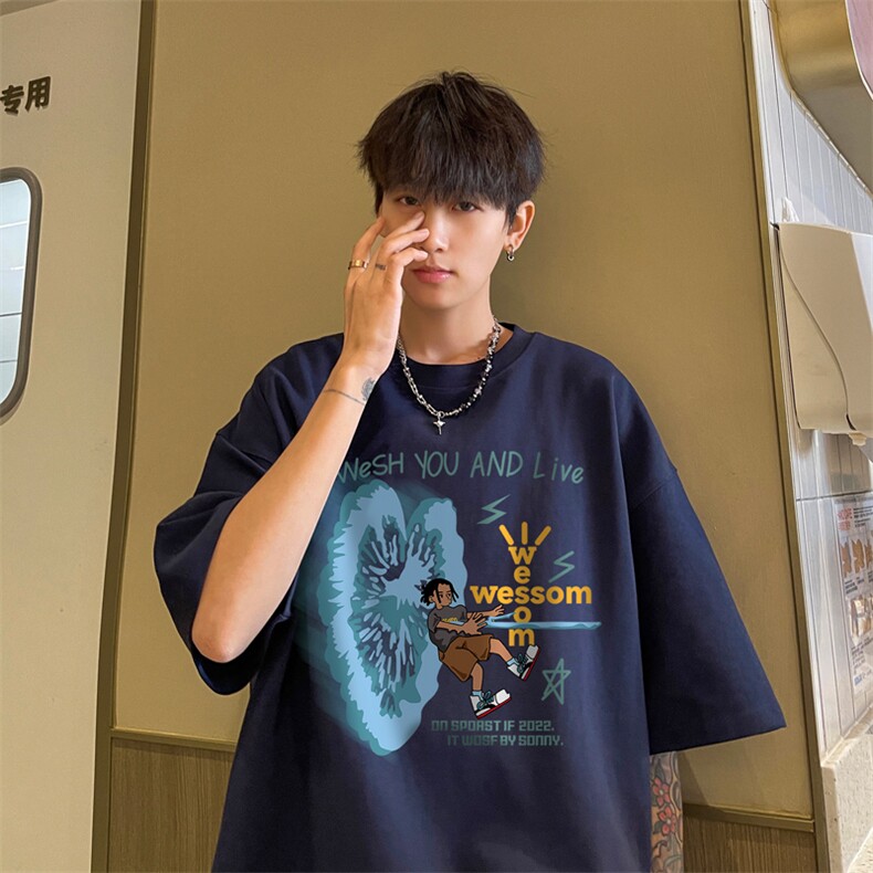 量大优 供视频 230g重磅纯棉短袖T恤男 NT242-特P 19  控38图片