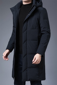 男连帽防寒冬季新款长款保暖休闲时尚外套羽绒服KCN20662-5-P360图片