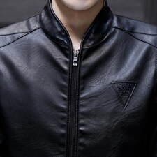 2021春季新款外贸批发男款机车皮衣立领压花设计男士皮衣夹克811，男装皮衣，星座四季星座1412
