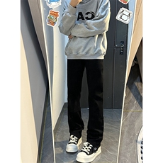 B221美式ins高街暗黑小众修身弹力休闲牛仔裤LK23010-P60控78，男装牛仔裤，电商B221