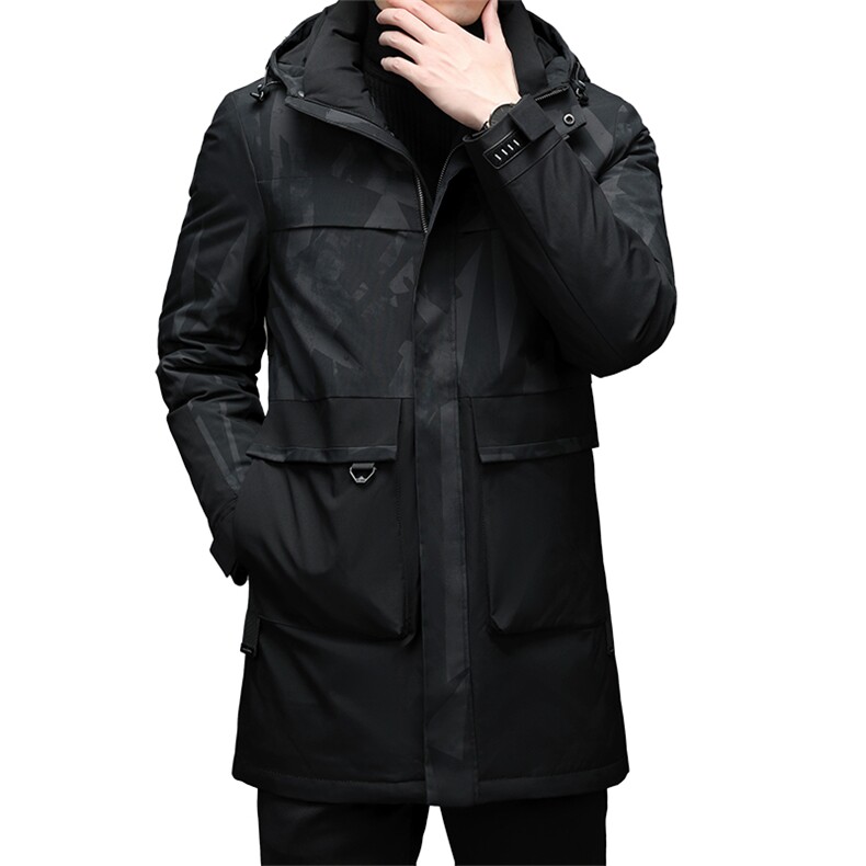中老年白鸭绒羽绒服男冬季新款中年加厚外套爸爸装MYYL8870-P350，男装羽绒服，电商B212（原钱塘6029）