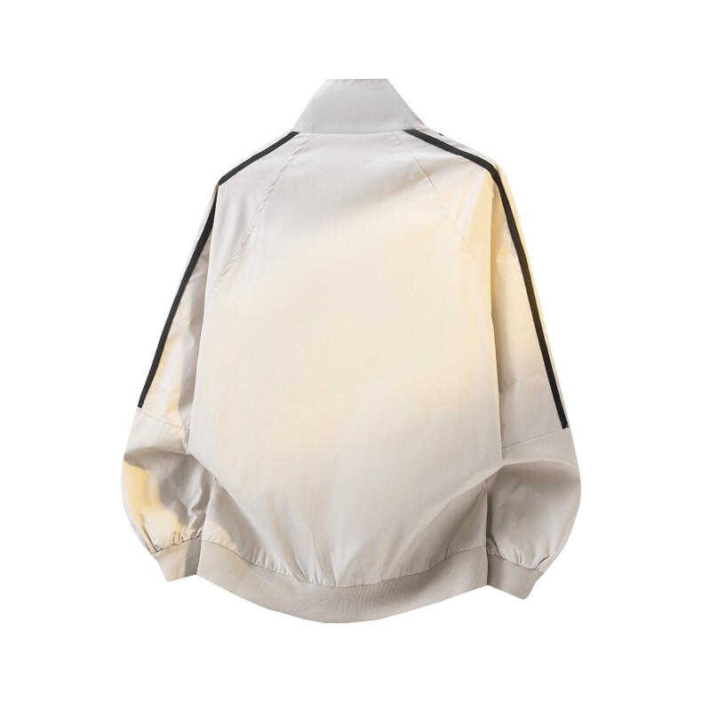 JK5007/P65春装新款个性织带立领飞行员夹克男潮百搭上衣外套,男装夹克,电商A141