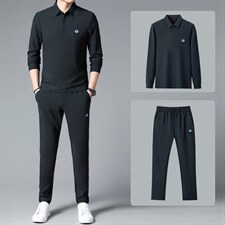 SXL9637秋季2023年新款男士长袖长裤修身休闲时尚卫衣套装P160，男装休闲套装，电商B360