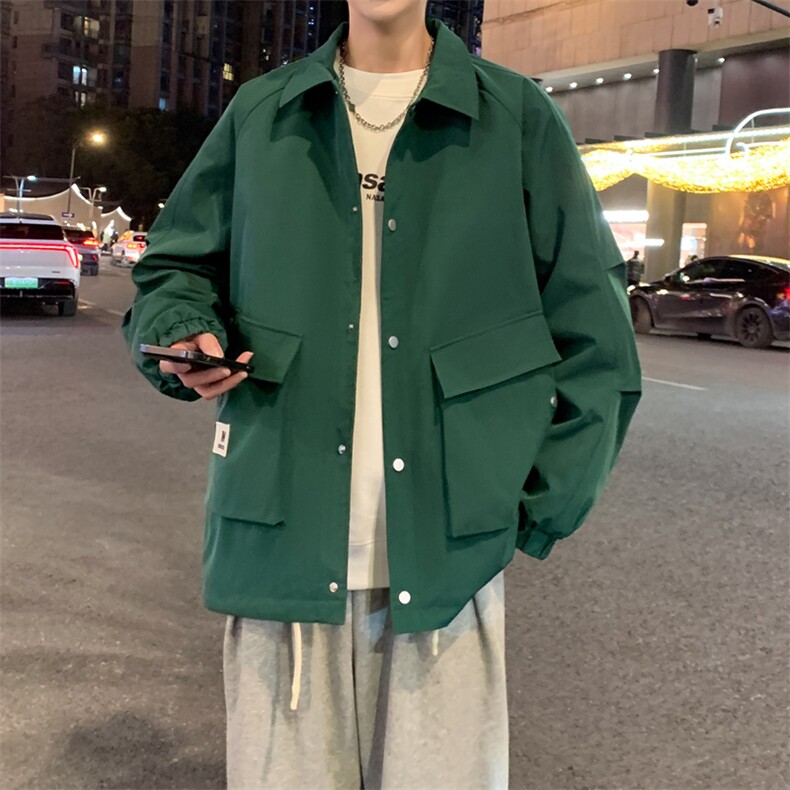 外套男2024新款春秋上衣潮牌痞帅青少年夹克JK178-P75,男装夹克,星座308B-2