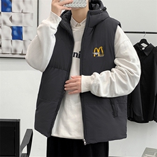 秋冬季港风棉衣马甲潮流宽松加厚保暖潮流棉服男MF06P68控98，男装背心/马甲，电商A086