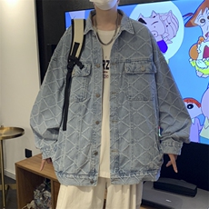 新款单排扣纯色翻领夹克潮秋季长袖ins潮流青春流行外穿W5514-P62，男装夹克，星座512-2