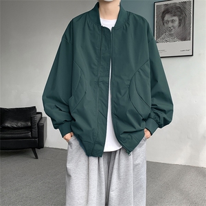 M-8XL春季棒球服外套男大码立领飞行员夹克潮牌休闲衣服JK001P65图片