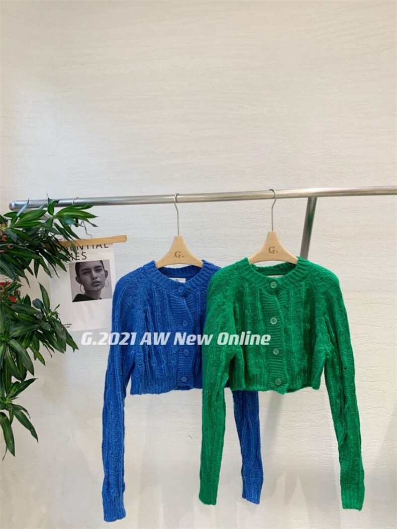 新款韩版小花短款开衫均码现货，其它，G